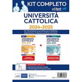 Editest Cattolica 2024: kit completo per Medicina, Odontoiatria,  Professioni Sanitarie e Farmacia 2024/2025 4Ed.