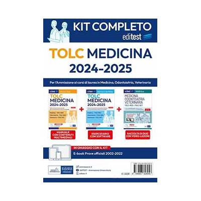 Editest MEDICINA Kit completo TOLC 2024-2025